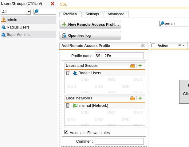 How to add two-factor authentication to a Sophos SSL-VPN