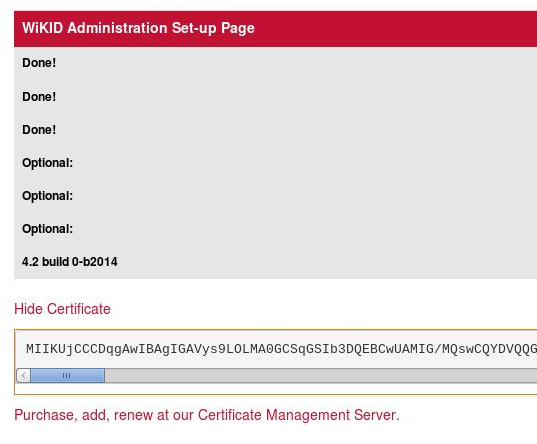 Display the cert & copy it to clip board