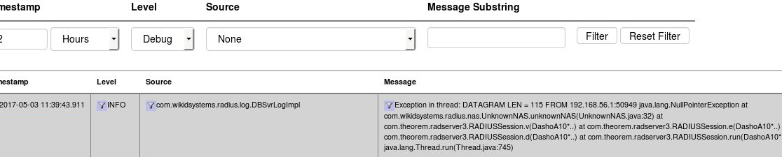 Unknown NAS  error