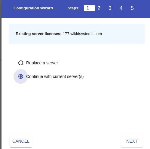 replace or update the config