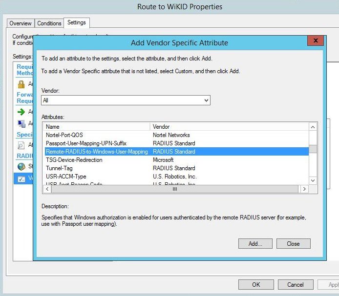 choose Remote-RADIUS-to-Windows-User-Mapping.