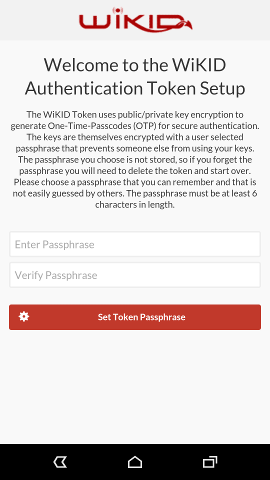 Start the WiKID Token