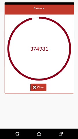 one-time passcode