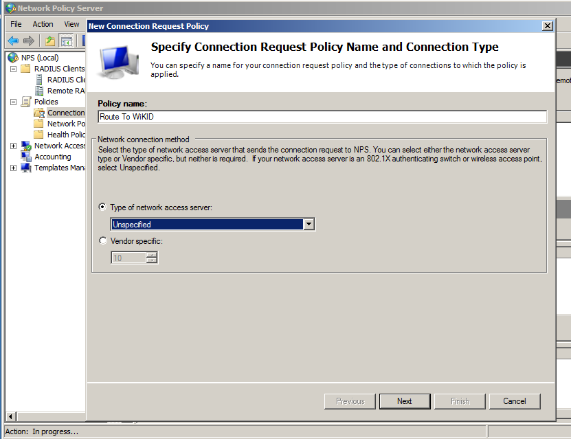 Two-factor authentication with NPS for authorization