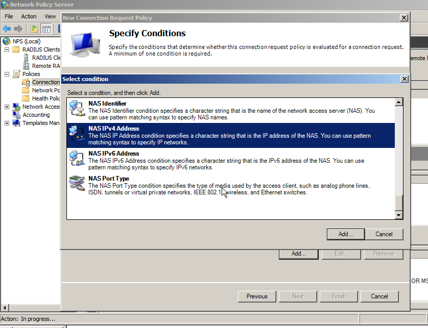 Two-factor authentication with NPS for authorization