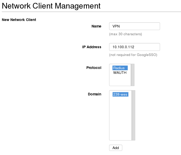 radius network client