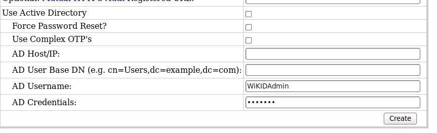 AD 2FA options on the domain tab
