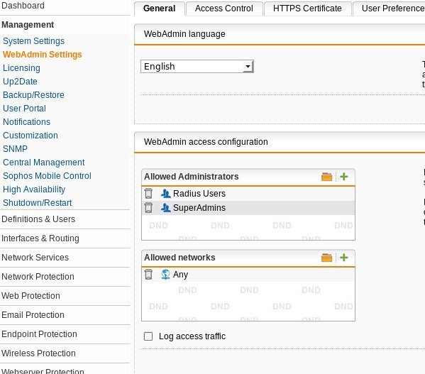 Require 2FA for firewall admin