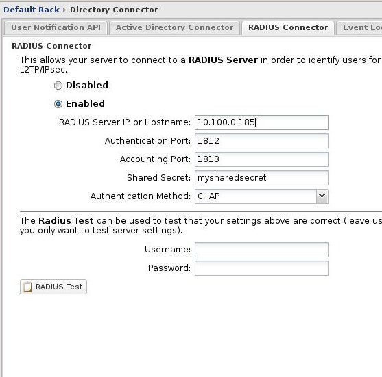 two-factor authentication for Untangle L2TP VPn