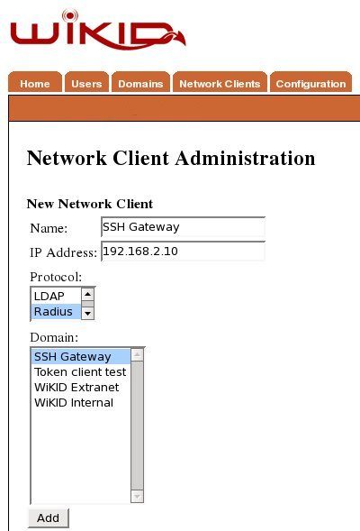 create two-factor authentication network client using radius